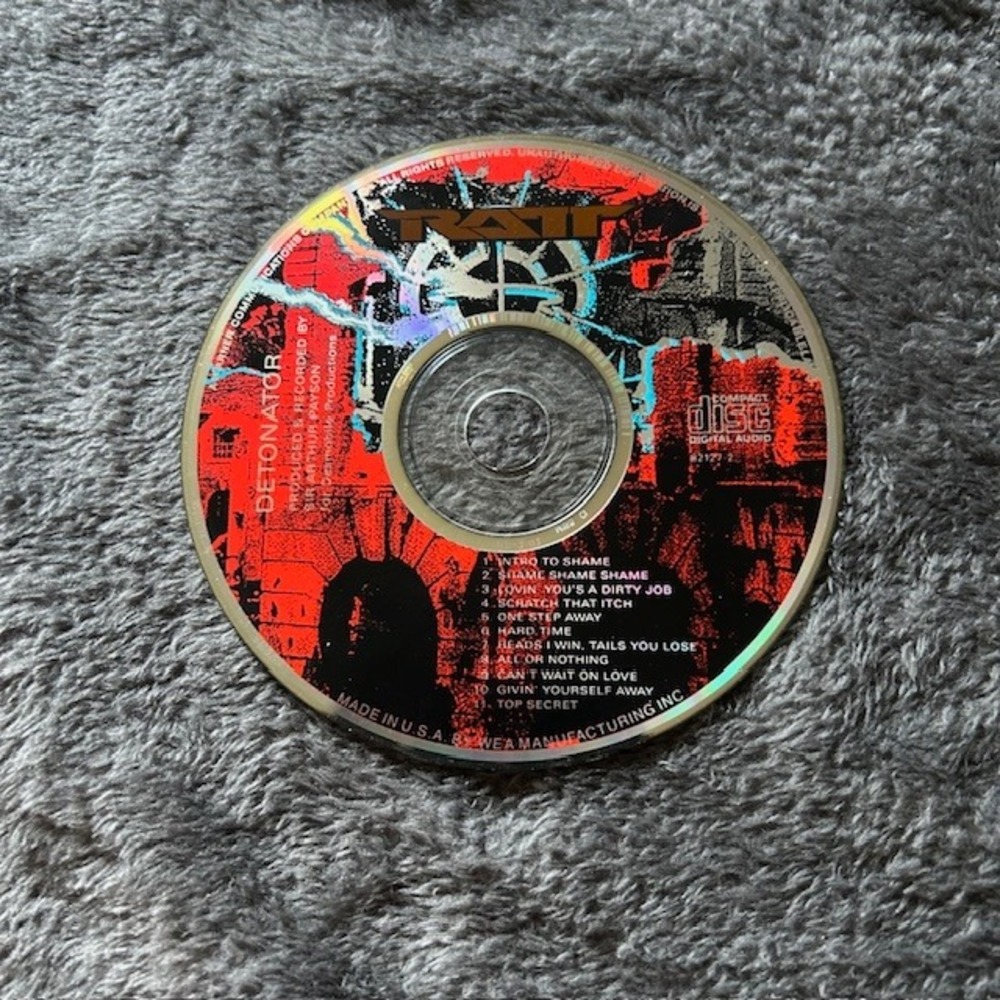 Ratt‎ Detonator Loose CD 1990 Hard Rock Glam Metal Loose Disc Bundle Deal